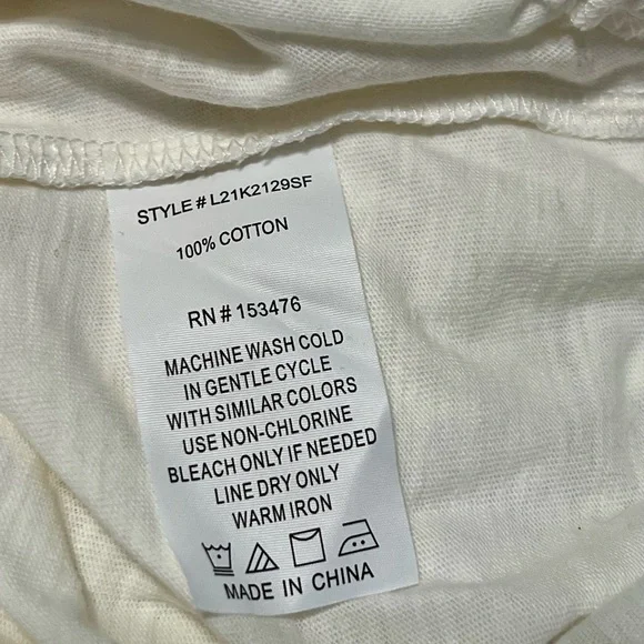 NWT - White Midriff Summer Top by Brea Canyon - Size‎ M - Picture 6 of 8